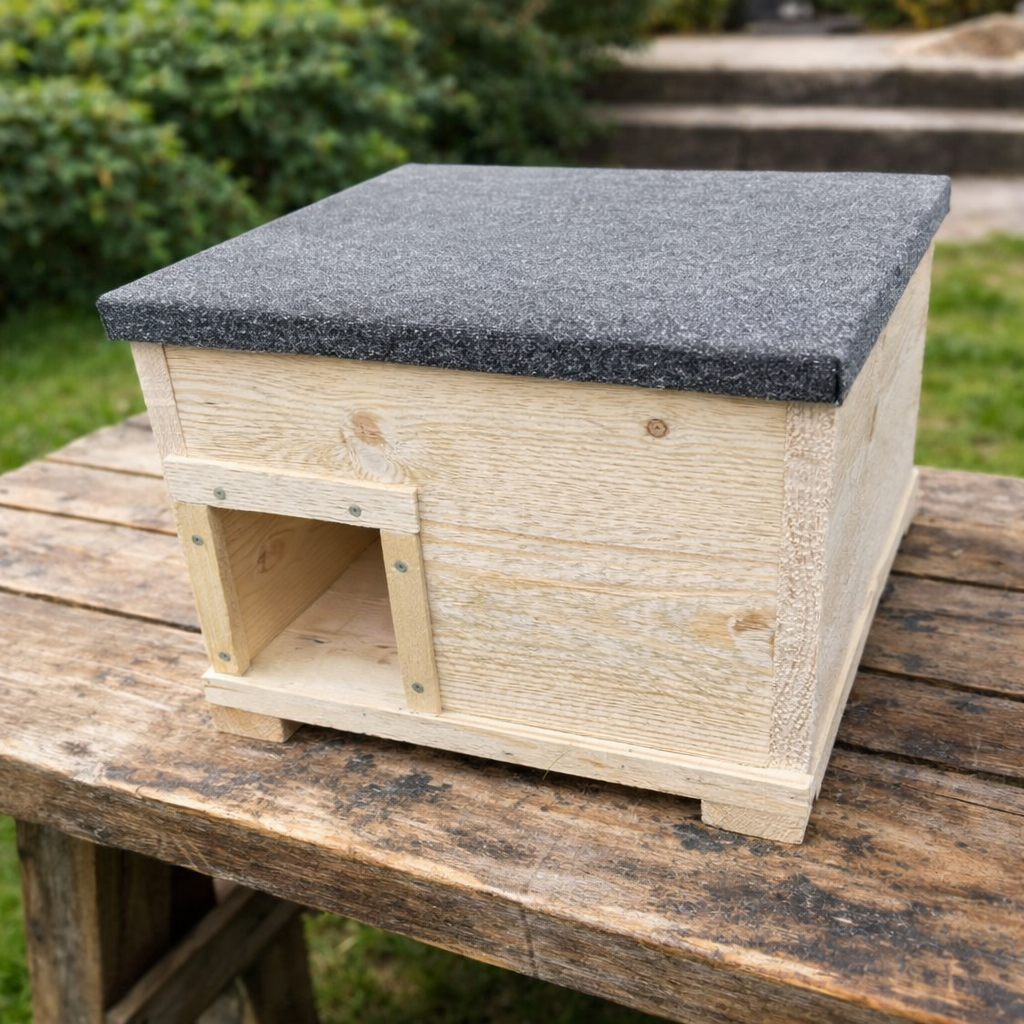 Igelkottsbo/matningstation