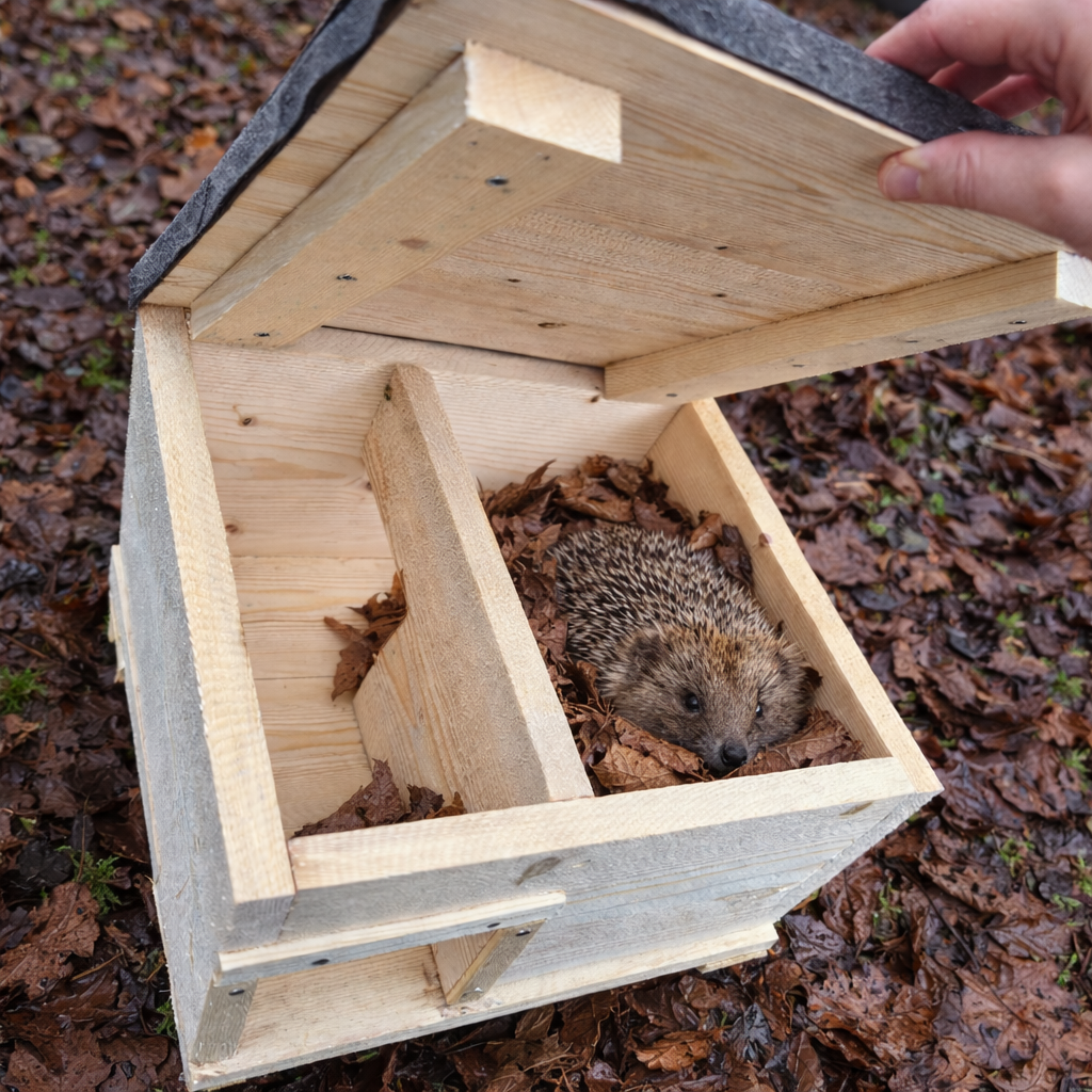 Igelkottsbo/matningstation