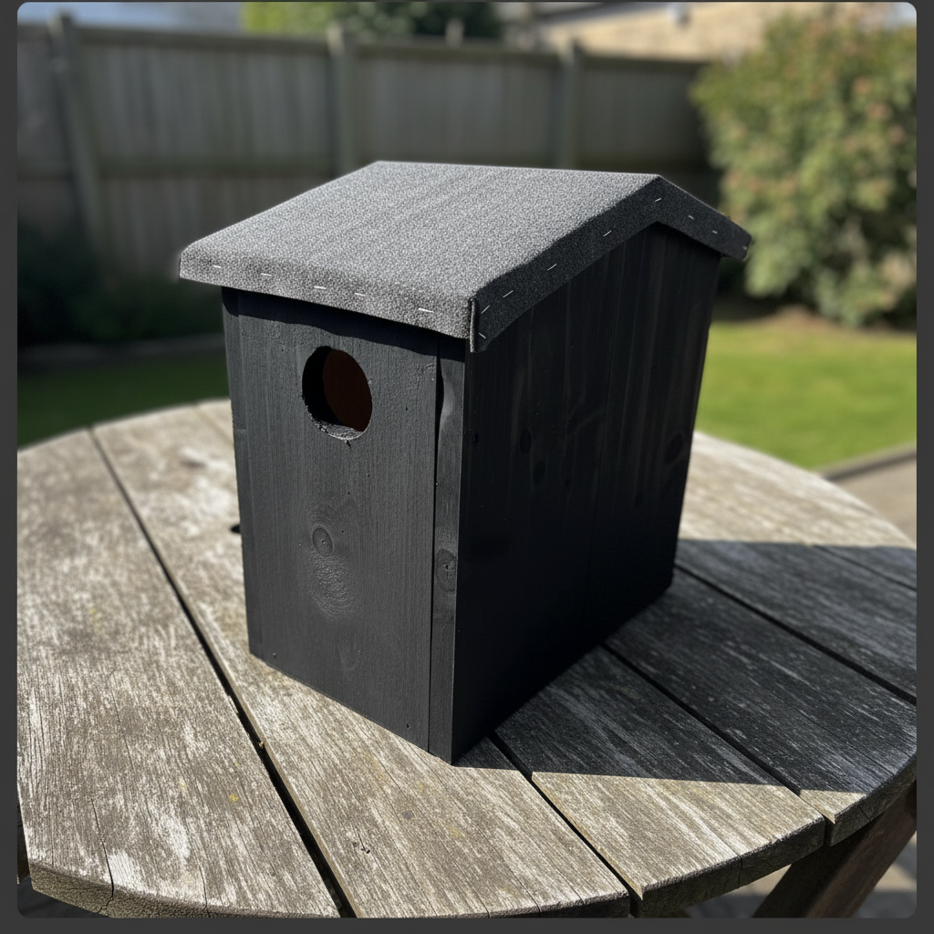 Svart igelkottsbo exakt likadan - kvadratisk